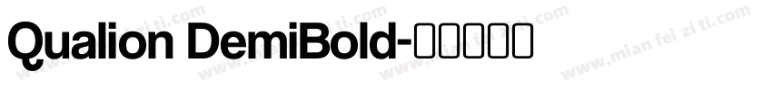 Qualion DemiBold字体转换